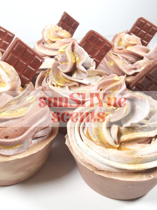 Golden Chocolate Cupcake Soap